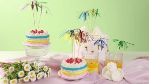 Tusuk Dessert Praktis & Tusuk Makanan Skewer: 100pcs Fruit Toothpick