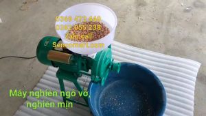 Máy xay nghiền ngô vỡ ngô mịn các loại hạt động cơ 22kw(3hp) lõi đồng