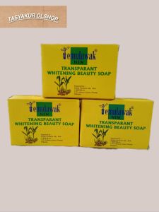 temulawak NEW TRANSPARANT WHITENING BEAUTY SOAP SABUN MUKA WANITA