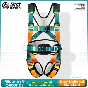 Xinda | Full Body 5 Point Fall Protection Safety Belt Rope Set