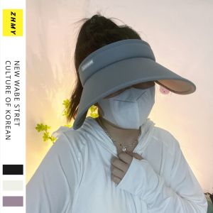 Yueyue Love Hat Bubble ~ Ice Feeling Summer Big Brim UV Air Top Sunhat UV Protection Sun Hat Cycling Sun Protection