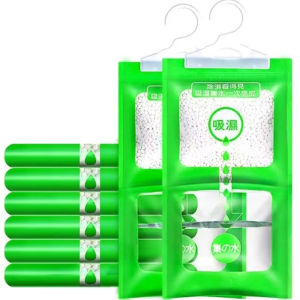 10pcs Moisture Absorber Hanging Bag / Mold Proof Anti Humidity Bags / Dry Bag / Dehumidification for Closet Wardrobe / Indoor Desiccant Moisture Proof Desiccant Hanging Wardrobe Closet Drying Agent Dehumidification Anti-mold Bag