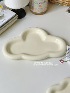 Cute Lace Dessert Plate Afternoon Tea Fruit Display Plate Desktop Storage Photo Prop Nordic Style Pure Color round Cake Stand