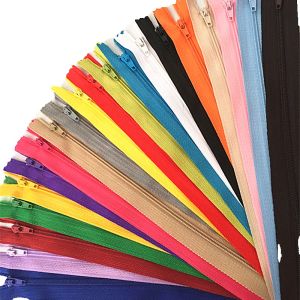 100pcs 3# (4-24 inches) 10-60CM mix closed nylon coil zipper tailor sewing process multi-color