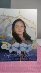 Memorial Personalized Sintra Board Photo