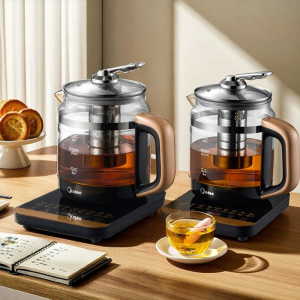 [China Plug Without Adapter] Midea | Midea Health Pot Glass Flower Tea Constant Temperature Water Boiler Multifunctional Home Use Stew And Cook New 2026 Model