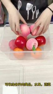Refrigerator food storage box with lid plastic food-grade vegetable and fruit crisper Special food storage box