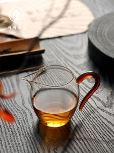 Zhouzhou Ceramic Glass Thickened Heat Resistant Tea Set Accessories Home Use High End Tea Brewing Device Chinese Style Public Cup