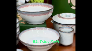 Bát Tô Bát Cơm Âu Cơm Men Hỏa Biến Lam Ngọc (Men Biển Xanh Kim Sa) Bát Tràng Cao Cấp | Đủ Các Phân Loại Kích Thước