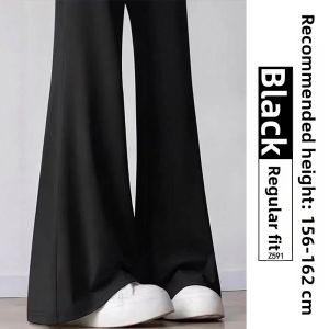 YAYANGREN | Black Sun-protective Flare Light Quick-dry Trousers