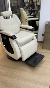 Barber chair เก้าอี้ตัดผม เก้าอี้ตัดผมชาย บาร์เบอร์ โต๊ะตัดผมชาย ปรับเอนนอนด้วยระบบไฟฟ้า ดีไซน์ทันสมัย หมุนได้ 360องศา ร้านบาร์เบอร์ หนัง PU ที่ดีเยี่ยม ปั๊มน้ำมันไฮดรอลิค Barber chair
