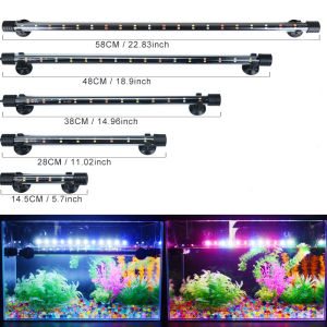 14-58CM Aquarium Light Fish Tank LED Lights Waterproof Underwater Submersible Light Lamp Aquarium Lighting