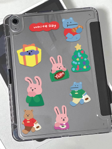 Dailylike Korean Style Waterproof Stickers 200 Pieces No Border Decorations for Luggage Cups iPad Waterproof Decals