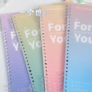A4/B5 Gradient Spiral Notebooks College Ruled Hardcover Notebook 120 Pages College Ruled Paper Fights Ink Bleed Water Resistant Cover School & Office Supplies for Study and Notes(8.5x11/7x10)