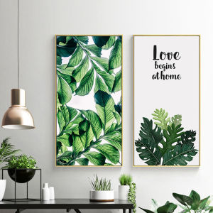 Fresh Leaf Greenery Decorative Painting
