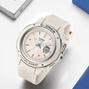 Jam Tangan Wanita Original Dziner 8311 Karet Rubber Mewah Fashion Cewek Kekinian Elegan Keren