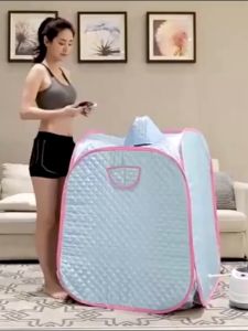 1200W High-Power Rapid Heating  Sauna Steambath Portable Fumigation box Home sauna tent sauna steam bath portable portable sauna steam box full body steam sauna pink SPA Ease menstruation Beauty weight loss