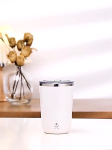 【SG】Automatic mixing cup Self-Stirring Mug 304 Stainless Steel Electric Mixing 350ml Rechargeable USB Powered Thermal Insulation Coffee Cup