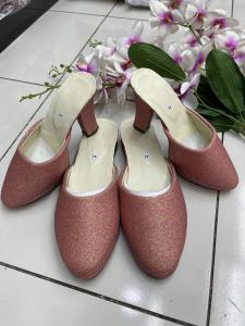 Slop pengantin | slop gliter | slop pengantin jaguard | slop pengantin murah | sendal slop pengantin sepasang | Sendal pengantin