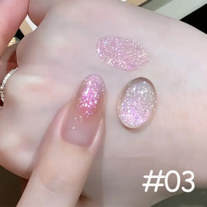 WS Pink Nails Dream Fairy Sequin Gel Sơn Móng Tay 1-12 Chiếc Làm Trắng Da Tinh Tế Lấp Lánh Cho Salon Tinh Móng Tay Nghệ Thuật 10Ml
