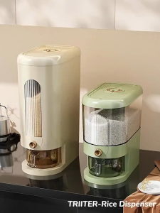 5KG/10KG Automatic Rice Dispenser Moisture-proof Rice Storage Box Built-in insect repellent box Cereal Rice Container