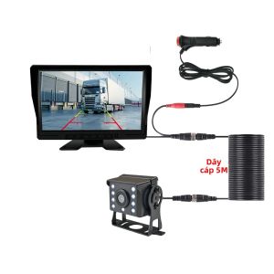 Màn Hình Ô Tô Đa Năng 4.3 Inch 5 Inch Với Camera Lùi Hệ Thống Camera Quan Sát Phía Trước Và Phía Sau Xe 12-24V