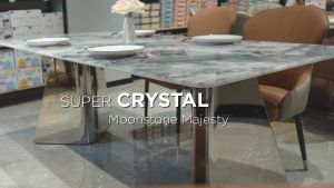 STARLEAD Meja Makan Super Crystal - Moonstone Majesty