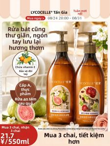 LYCOCELLE Food Grade Dish Soap for Home Use with Bactericidal and Oil Removal
