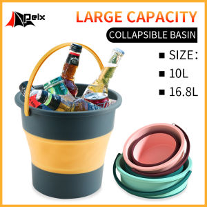collapsible basin Folding bucket portable 10L/16.8L outdoor camping beach fishing multifunctional bucket