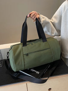 Fitness Travel Bag Womens Large Capacity Yoga Bag Waterproof Sport Dance Handbag Shoulder Crossbody Bag Nylon Material Foldable