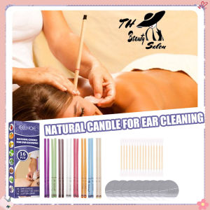 TH Beauty Salon เทียนสำหรับทำความสะอาดหูเอาขี้ผึ้งธรรมชาติโพลิสอินเดียนาบำบัดเท Candle For Ear Cleaning Removal Natural Beeswax Propolis Indiana Therapy Fragrance Candling Cone Candle Relaxation