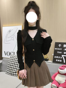 plus Size Womens V-Neck Hanging Neck Long Sleeve Base Shirt Autumn New Style Elegant Slimming Inner Wear Top Fashionable Commute Style