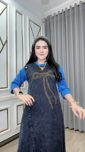 Dress TaBola- Jeans Miz Kaos Manik Ilegan - Kaos Belakang Adem