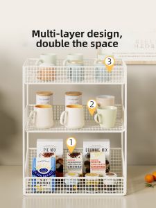 WUBUWEI | Desk Organizer Shelf Kitchen Table Storage Rack