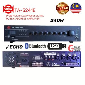 SHOW TA-3241E 240W MULTIFLEX PROFESSIONAL PUBLIC ADDRESS AMPLIFIER 100v