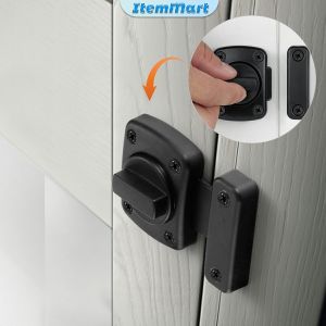 ItemMart Gate Latch Slide Bolt Latches Lock Zinc Alloy Safety Door Locks