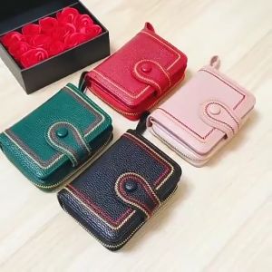 6 สี กระเป๋าสตางค์ใบสั้น พร้อมส่ง กระเป๋าสตา คุ้มมาก บัตรเหรียญ แบงค์