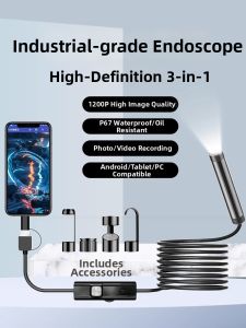 High Definition Wireless Endoscope Camera Phone Industrial Engine Drain Pipe Turnaround Waterproof Probe 824 Repair