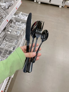 Bộ 4 Món Đũa Ăn Tối Màu Đen Bằng Thép Không Gỉ Bộ Đồ Ăn Tối Sang Trọng Cho Nhà Hàng Bộ Đồ Ăn Tối Tại Nhà Thiết Yếu Của Đại Lục