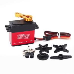 Large Torque Metal Digital Servo 20KG 25KG 35KG Waterproof Servo with 25T Arm for SCX10 1/8 1/10 RC Crawler Truck Car Robot DIY