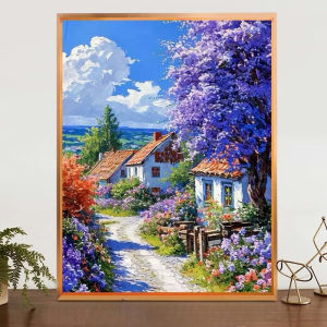 Scenic Village Landscape Artwork Jigsaw Puzzle 500/1000/1200/2000PCS Stress Relief Puzzle Wall Art Decor Gift Frameless