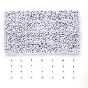 1400PCS Letter Beads Kit Friendship Bracelets Making Kit Assorted Alphabet Beads Preppy Beads Jewelry Making Kit with Beads Case