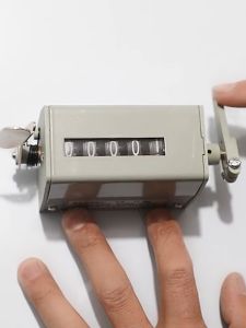 Alat Penghitung Kain Manual 75-I Mechanical Resettable 5-Bit Count Rotary Revolution Counter Togoshi