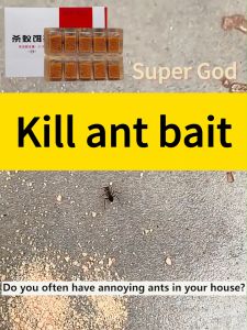Kill all the ants in the house QNS ant killer ants killer powder ant repellent Lure ants kill ants without harming pets ubat semut 蚂蚁药 10pcs