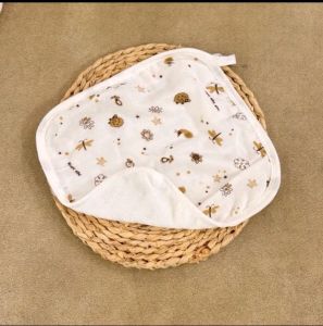 ผ้าเช็ดหน้าใยไผ่ผ้าเช็ดหน้าเด็กเนื้อผ้ามัสลินเยื่อไผ่ผ้านุ่มระบายอากาศได้ดีไม่ระคายเคืองผิวคละลายตามรอบสินค้า