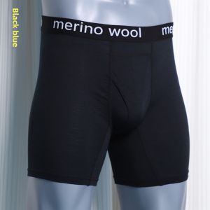 Mernu Wool Mens Boxer Sports Underwear Cardigan Antibacterial Anti-Odor Quick-Drying Breathable Running Travel Merino