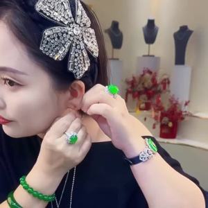 AILEQ | Emerald Full Green Fashion Celebrity-Endorsed Earrings