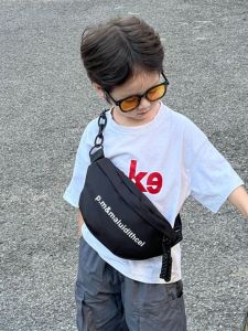 Cool Kids Sports Crossbody Bag Boys Girls Fashionable Small Backpack Coin Waist Bag Trendy Chest Bag Stylish Accessory