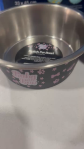 Baby Boo Stylish Pet Bowl - Blue & Pink