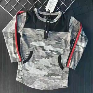 Kaos Lengan Panjang Kancing Anak CMGKIDS Katun combed